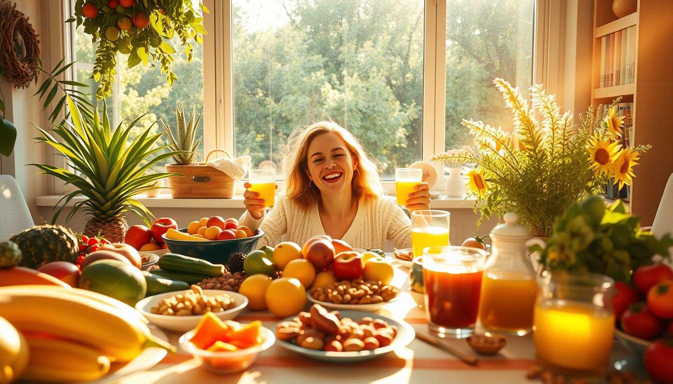 O Poder da Alimentação Natural para Melhorar o Humor e a Energia